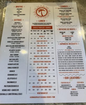 Menu photo 5 Cal Shabu - Costa Mesa Costa Mesa, CA Menu photo 5 Cal Shabu - Costa Mesa Costa Mesa, CA