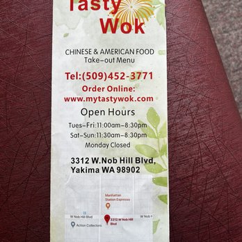 Tasty Wok - Menu - Chinese Near Me - Yakima, Washington