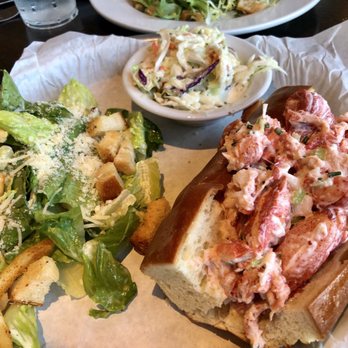 Sam's Chowder House - Dressed lobster roll w/ Caesar salad +$2 - Seafood Near Me - Half Moon Bay, California Sam's Chowder House - Dressed lobster roll w/ Caesar salad +$2 - Seafood Near Me - Half Moon Bay, California
