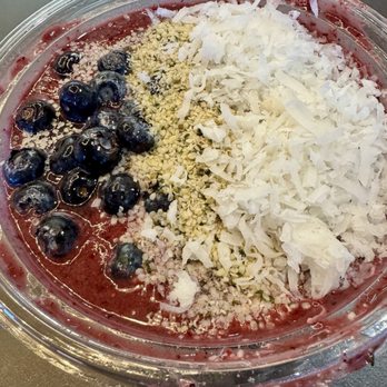Rush Of Prana - Açaí Bowl with Blueberries, Hemp Hearts, and Shredded Coconut - Juice Bars & Smoothies Near Me - Albuquerque, New Mexico