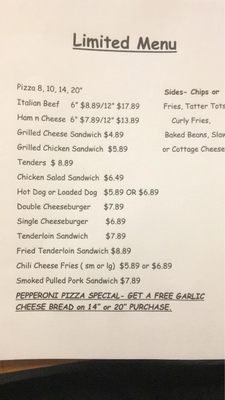 Menu photo 2 Stoneys Danville, IL