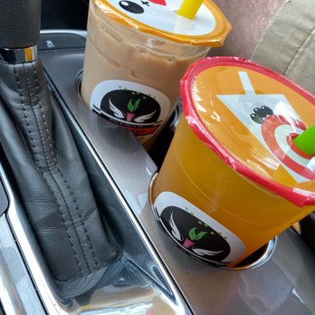 Sip N Dip - 1. Original Milk Iced Milk Tea 6. Mango Iced Milk Tea - Bubble Tea Near Me - Los Angeles, California