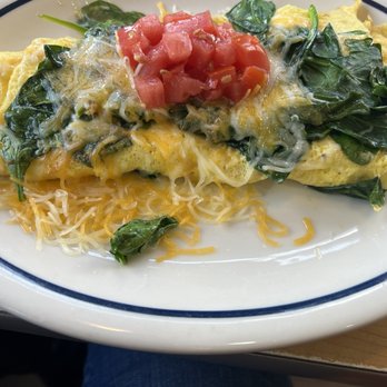 IHOP - Spinach & Mushroom Omelette, no mushrooms - Breakfast & Brunch Near Me - Bronx, New York IHOP - Spinach & Mushroom Omelette, no mushrooms - Breakfast & Brunch Near Me - Bronx, New York