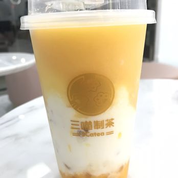 3Cat Handcrafted Beverage - 3CATEA logo cups - Bubble Tea Near Me - San Gabriel, California