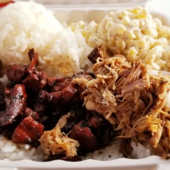 Hawaiian Bros Island Grill - Mixed plate with Huli huli chicken and luau pork - Hawaiian Near Me - Belton, Missouri Hawaiian Bros Island Grill - Mixed plate with Huli huli chicken and luau pork - Hawaiian Near Me - Belton, Missouri