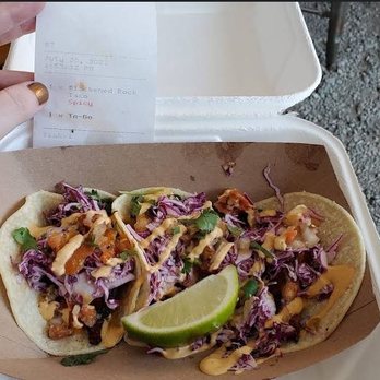 Deckhand Dave's Fish Tacos - Blackened rockfish tacos ($12.50) 7/30/21 - Food Trucks Near Me - Juneau, Alaska Deckhand Dave's Fish Tacos - Blackened rockfish tacos ($12.50) 7/30/21 - Food Trucks Near Me - Juneau, Alaska
