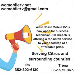 West Coast Mobile RV - We are open!!!