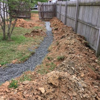 Summit Environmental Solutions - Trench with gravel for french drain! - Pest Control Near Me - Fredericksburg, Virginia