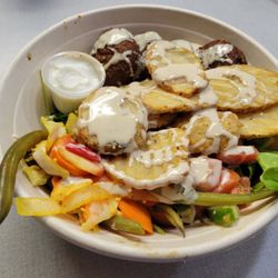 Shimshon - $17 instead of the stuffed pita, I ordered it as a bowl.