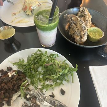Eggspresso - Cremini mushroom toast and salmon Florentine Benedict. - Breakfast & Brunch Near Me - Fullerton, California