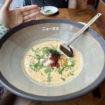 New Fuji - Creamy uni udon with ikura, real crab meat, and arugula - Japanese Near Me - Vancouver, British Columbia New Fuji - Creamy uni udon with ikura, real crab meat, and arugula - Japanese Near Me - Vancouver, British Columbia