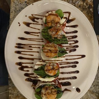 Gregorio's Restaurant - Caprese salad with grilled shrimp! - Italian Near Me - Carlsbad, California Gregorio's Restaurant - Caprese salad with grilled shrimp! - Italian Near Me - Carlsbad, California