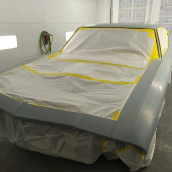 Rainbow Auto Body & Paint - Ready for paint in paint booth - Body Shops Near Me - Concord, California