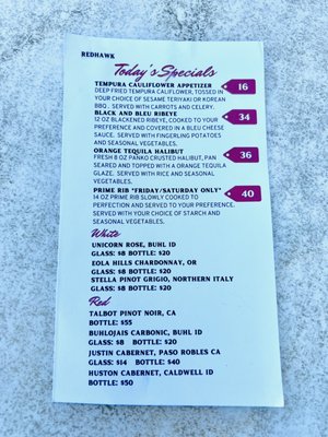 Menu photo 4 Redhawk Twin Falls, ID Menu photo 4 Redhawk Twin Falls, ID
