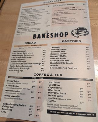Menu photo 1 Easy Tiger - South Lamar Austin, TX