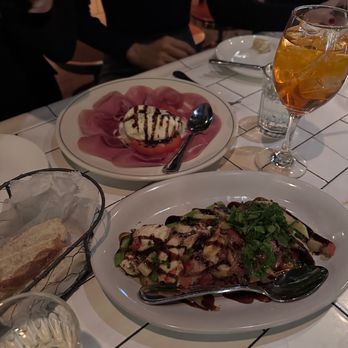 Aria Hell's Kitchen - Prosciutto San Daniele & Burrata special, and grilled octopus salad special - Italian Near Me - New York, New York Aria Hell's Kitchen - Prosciutto San Daniele & Burrata special, and grilled octopus salad special - Italian Near Me - New York, New York