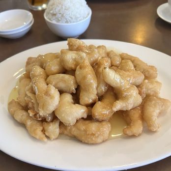 Chen's Family Dish - Lemon chicken, comes with white rice or fried rice if you ask for it . - Chinese Near Me - Florence, Oregon Chen's Family Dish - Lemon chicken, comes with white rice or fried rice if you ask for it . - Chinese Near Me - Florence, Oregon
