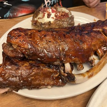 Texas Roadhouse - Full Slab Ribs with Baked Potato - Steakhouses Near Me - Harvey, Louisiana