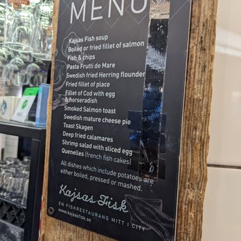 Kajsas Fisk - Menu at Kajsas Fisk - Seafood Near Me - Stockholm, Alberta Kajsas Fisk - Menu at Kajsas Fisk - Seafood Near Me - Stockholm, Alberta