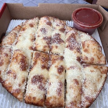 Jet's Pizza - Jet Bread with Pizza Sauce. No need to order extra sauce. They are generous. - Pizza Near Me - Flower Mound, Texas