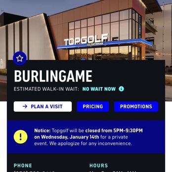 Topgolf - Website posting - Golf Near Me - Burlingame, California