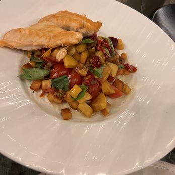 Mosaic Restaurant - Salad with Salmon - Bars Near Me - Redding, California Mosaic Restaurant - Salad with Salmon - Bars Near Me - Redding, California
