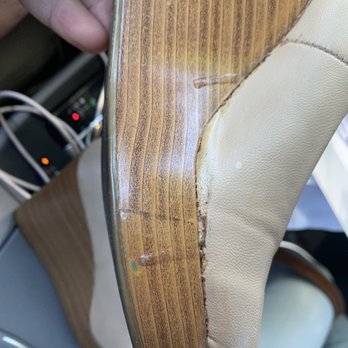 Express Shoe Repair - Bad glue job with damage - Shoe Repair Near Me - Santa Rosa, California
