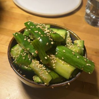 Oak & Coal - Cucumber Sunomono - Japanese Near Me - Costa Mesa, California Oak & Coal - Cucumber Sunomono - Japanese Near Me - Costa Mesa, California