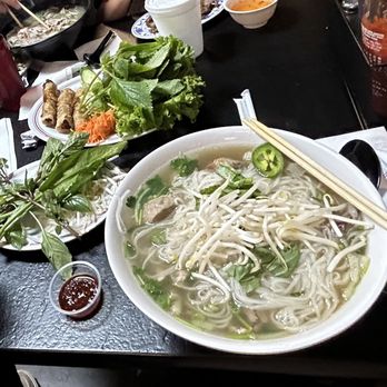 Pho 79 Restaurant - No. 32 combo with tendon, tripe, rare beef and additional meatballs with an order of Egg rolls :) - Vietnamese Near Me - Westminster, California Pho 79 Restaurant - No. 32 combo with tendon, tripe, rare beef and additional meatballs with an order of Egg rolls :) - Vietnamese Near Me - Westminster, California