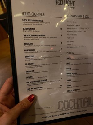 Menu photo 5 Red Light Lounge Tucson, AZ