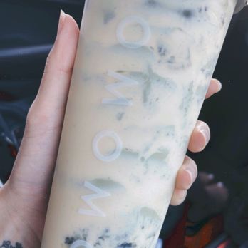 OMOMO Tea Shoppe - Oreo Brûlée Green Milk Tea - Coffee & Tea Near Me - Irvine, California