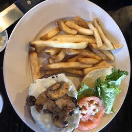 Burger and fries
