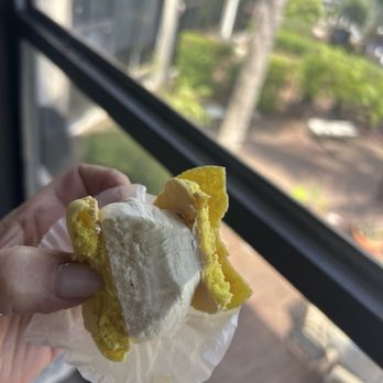 DimSum Terminal - Inside the crème brûlée macaroon - Dim Sum Near Me - Fort Lauderdale, Florida DimSum Terminal - Inside the crème brûlée macaroon - Dim Sum Near Me - Fort Lauderdale, Florida