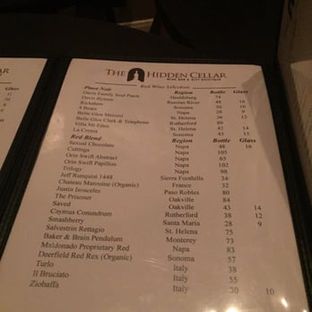 The Hidden Cellar - Selection - Wine Bars Near Me - Cypress, Texas