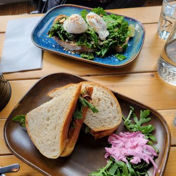 One Society - Pan fried kale on toast and brisket reuben - Pizza Near Me - Dublin, D One Society - Pan fried kale on toast and brisket reuben - Pizza Near Me - Dublin, D