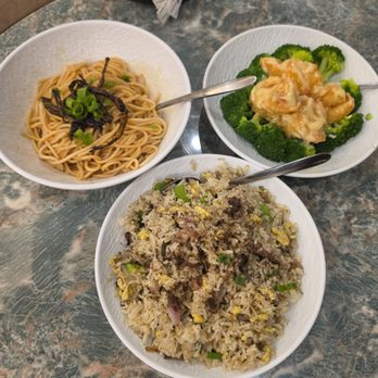 JoyFu Dimsum - Crispy Mayo Shrimp Black Truffle Fried Rice Scallion Oil Noodles - Dim Sum Near Me - New York, New York JoyFu Dimsum - Crispy Mayo Shrimp Black Truffle Fried Rice Scallion Oil Noodles - Dim Sum Near Me - New York, New York