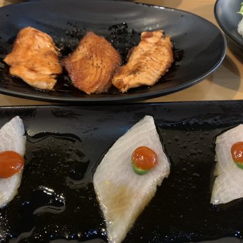 Akino - 3 order Salmon Teriyaki and 1 order jalapeño Yellowtail - Sushi Bars Near Me - Elmhurst, New York Akino - 3 order Salmon Teriyaki and 1 order jalapeño Yellowtail - Sushi Bars Near Me - Elmhurst, New York