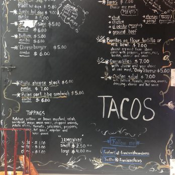 Francisco's Taco Madness - Menu - Food Trucks Near Me - Fern Park, Florida Francisco's Taco Madness - Menu - Food Trucks Near Me - Fern Park, Florida