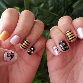 Paris Nails & Skin - My bee themed nails. - Nail Salons Near Me - Tustin, California