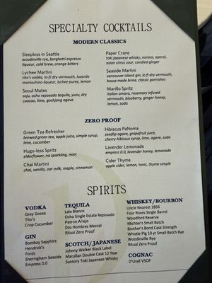 Menu photo 5 Delta One Lounge Seattle, WA Menu photo 5 Delta One Lounge Seattle, WA