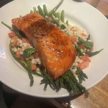 BJ's Restaurant & Brewhouse - Cherry Chipotle Glazed Salmon - Pizza Near Me - Tallahassee, Florida BJ's Restaurant & Brewhouse - Cherry Chipotle Glazed Salmon - Pizza Near Me - Tallahassee, Florida