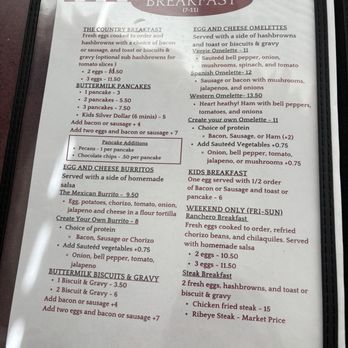 Red Bird Kitchen - Menu - American Near Me - Edom, Texas
