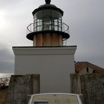 Point Bonita Lighthouse - Looking up at the Lighthouse from an Information Plaque - Landmarks & Historical Buildings Near Me - Sausalito, California Point Bonita Lighthouse - Looking up at the Lighthouse from an Information Plaque - Landmarks & Historical Buildings Near Me - Sausalito, California