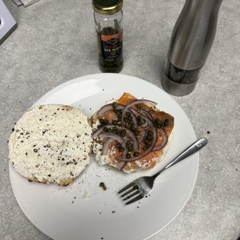 Back East Bagels - Attempt to spruce up the bagel with onions, capers and fresh-ground black pepper - Bagels Near Me - Tempe, Arizona