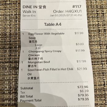 Chef K - Under $80 for 4 people to dine and have leftovers! - Chinese Near Me - Temecula, California
