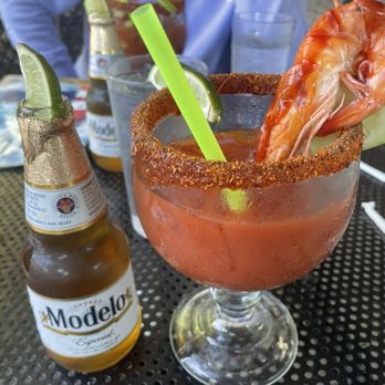 Mariscos La Costa Mexican Seafood Grill - Michelada with added shrimp (+$1.50) - Seafood Near Me - Chico, California Mariscos La Costa Mexican Seafood Grill - Michelada with added shrimp (+$1.50) - Seafood Near Me - Chico, California
