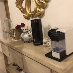 Roma 191 - You walk in and you see this lovely set up of water/coffee/tea