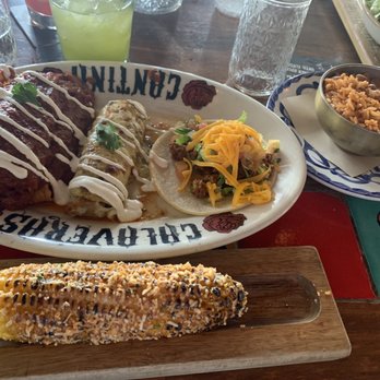 Calaveras Cantina - Amazing Combo with a Mexican Corn ( side order ) - Mexican Near Me - Jupiter, Florida Calaveras Cantina - Amazing Combo with a Mexican Corn ( side order ) - Mexican Near Me - Jupiter, Florida