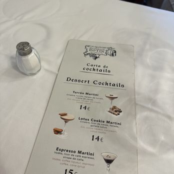 Botín - Drink menu - Spanish Near Me - Madrid, M