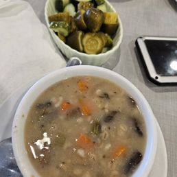 Wild Mushroom Barley Soup
